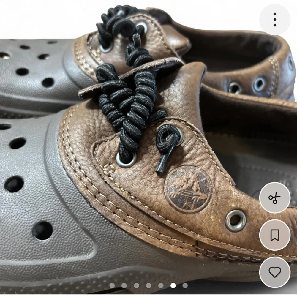 Brown Casual Crocs size 8